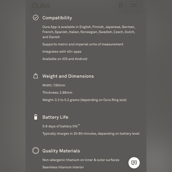 Oura Ring Gen 4 Gold/ Dore Sz. 13 - Picture 10 of 11